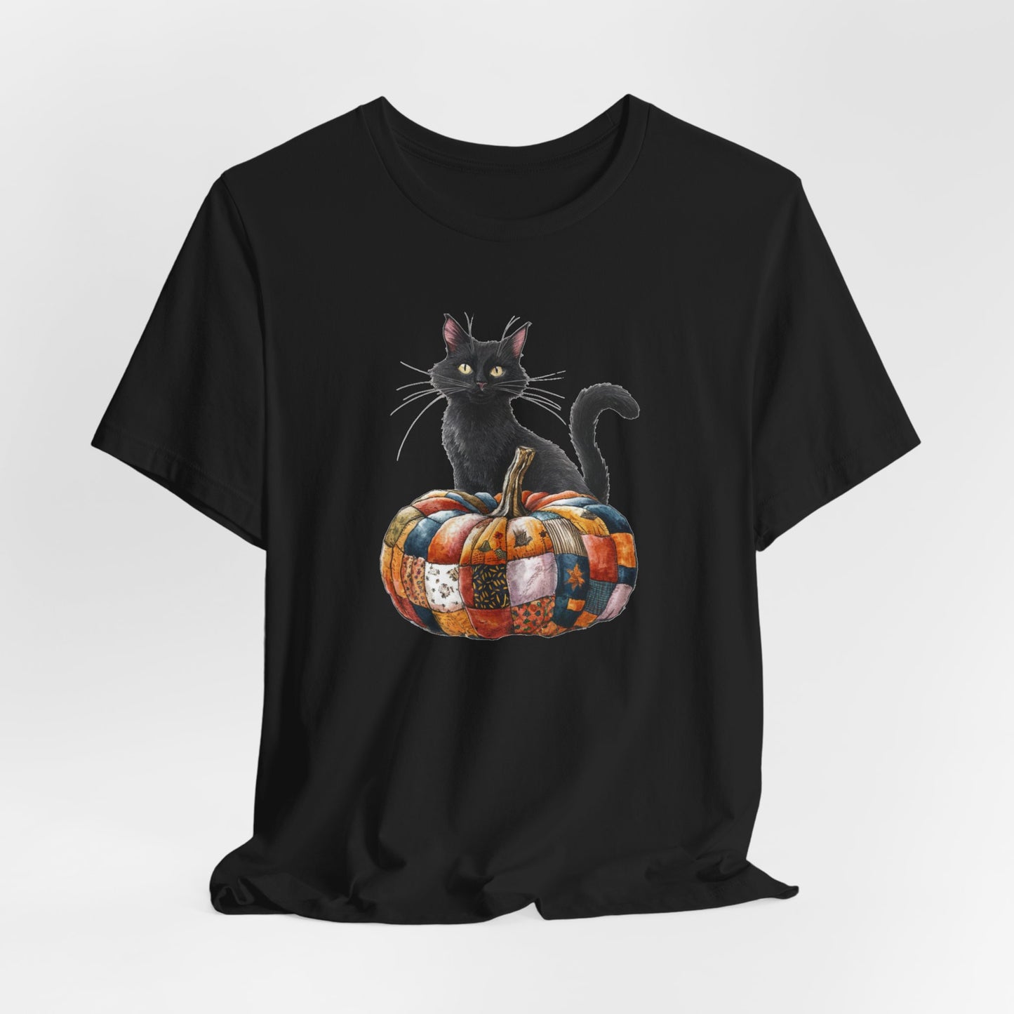 Quilted Pumpkin Cat T-Shirt
