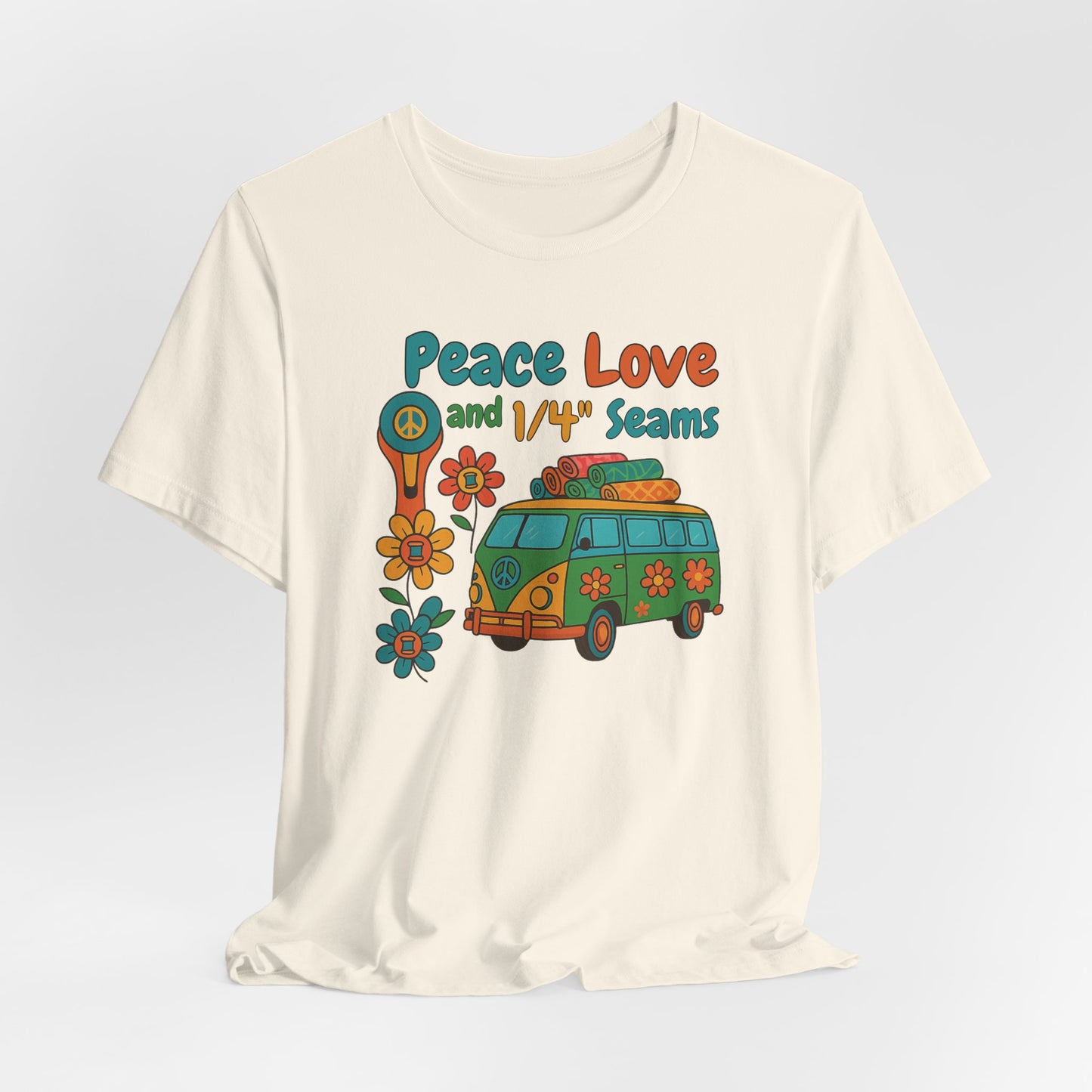 Peace, Love & 1/4" Seams Quilting T-Shirt – Comfort Fit (4X-5X)