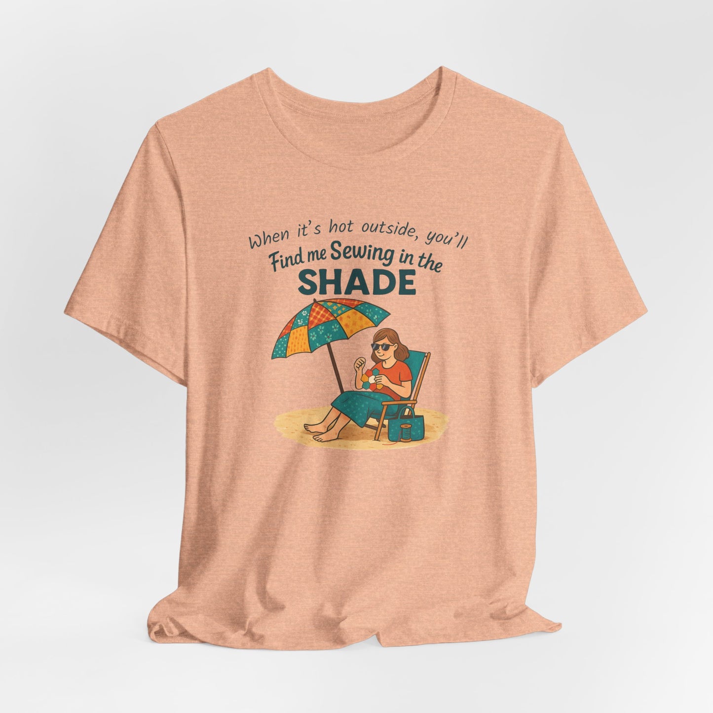 Sewing in the Shade EPP T-Shirt β Funny Summer Shirt for English Paper Piecing Quilters