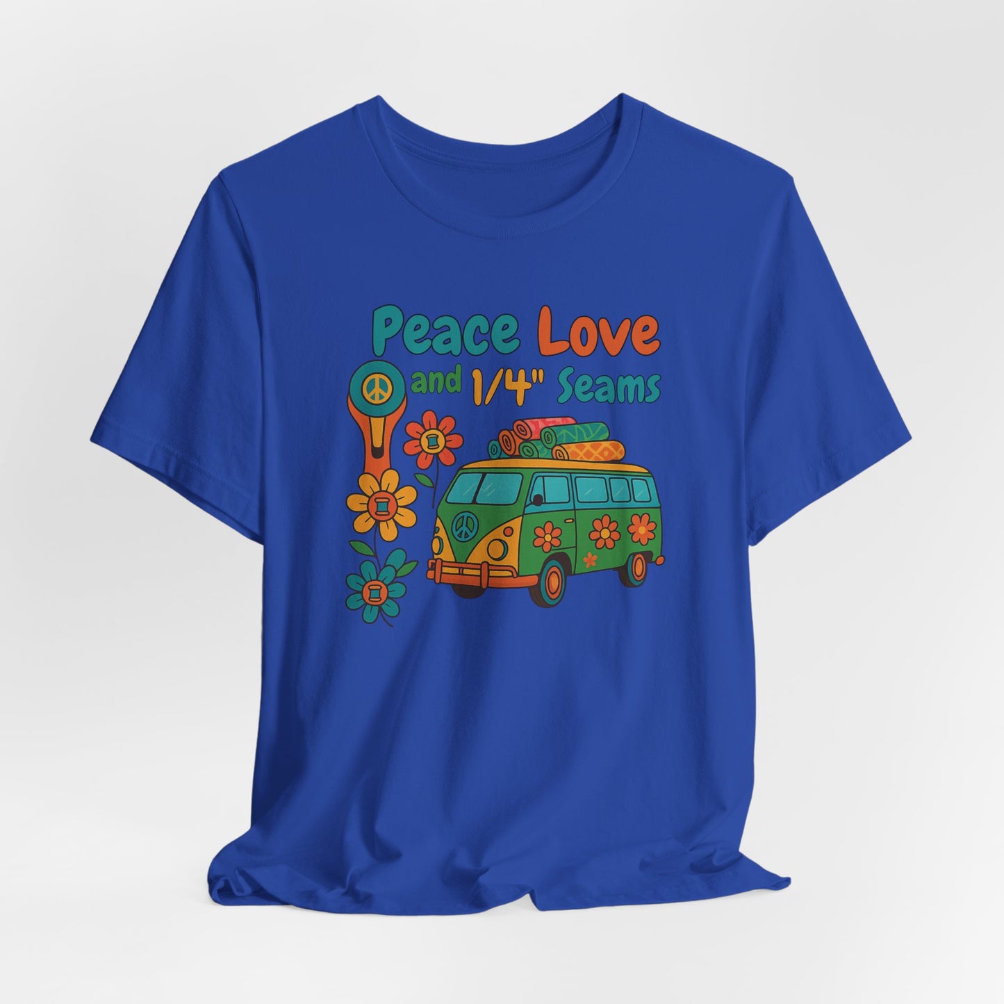Peace, Love & 1/4" Seams Quilting T-Shirt – Comfort Fit (4X-5X)