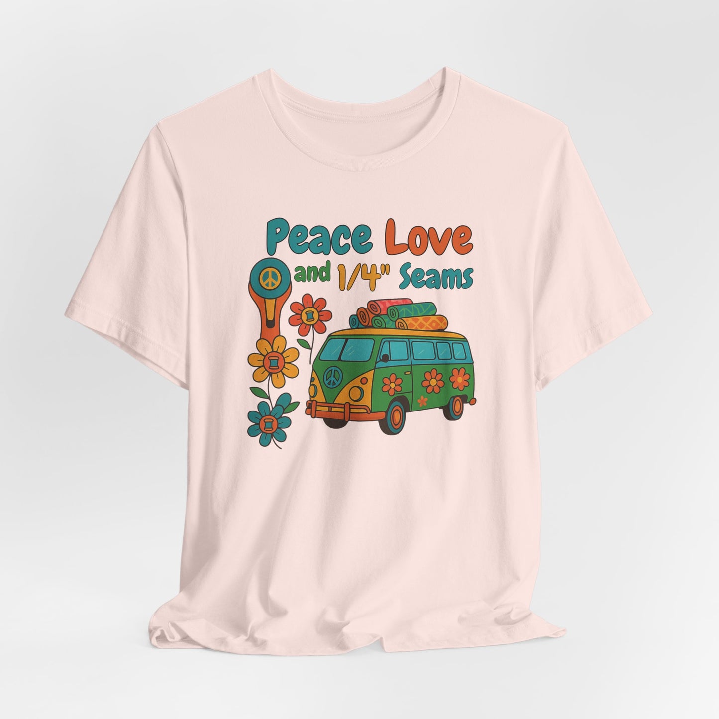 Peace, Love & 1/4" Seams Quilting T-Shirt – Comfort Fit (4X-5X)