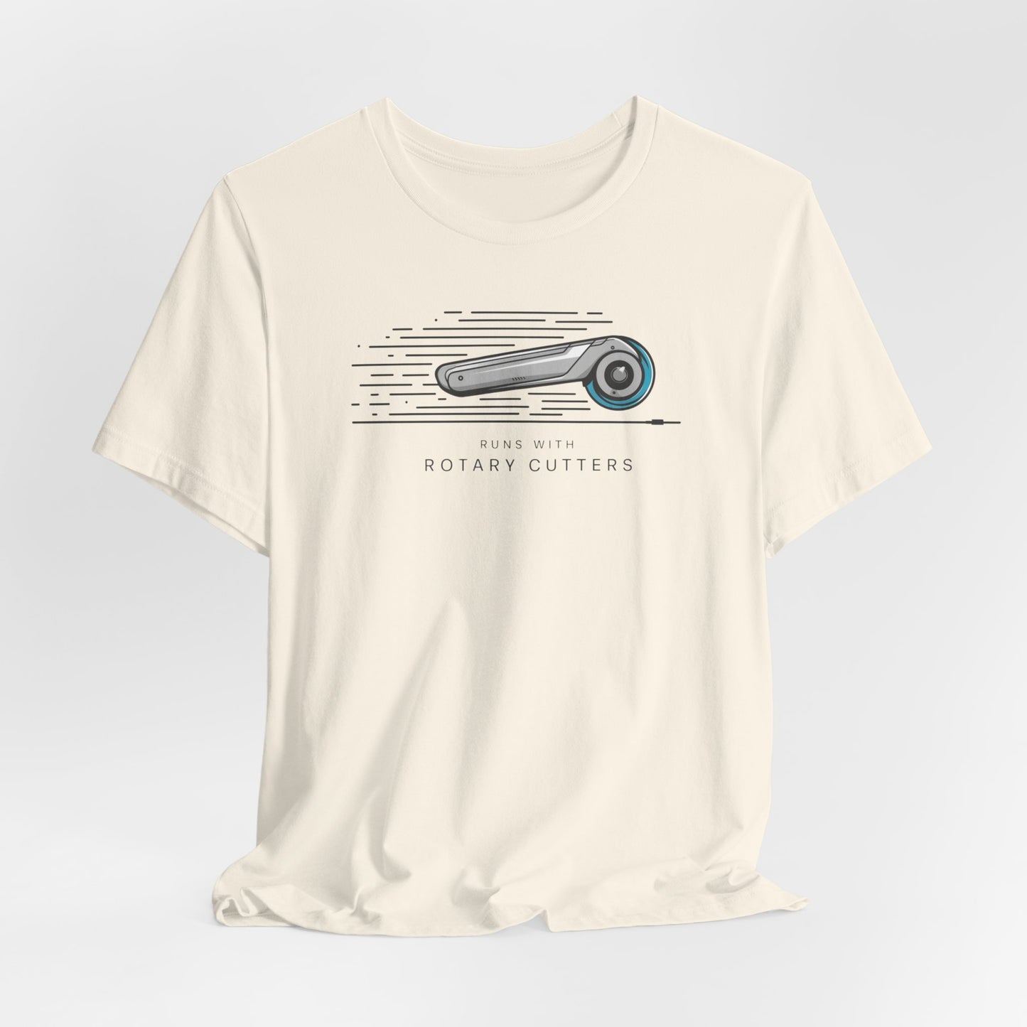 Runs with Rotary Cutters - Racy Quilter T-Shirt – Comfort Fit (4X-5X)