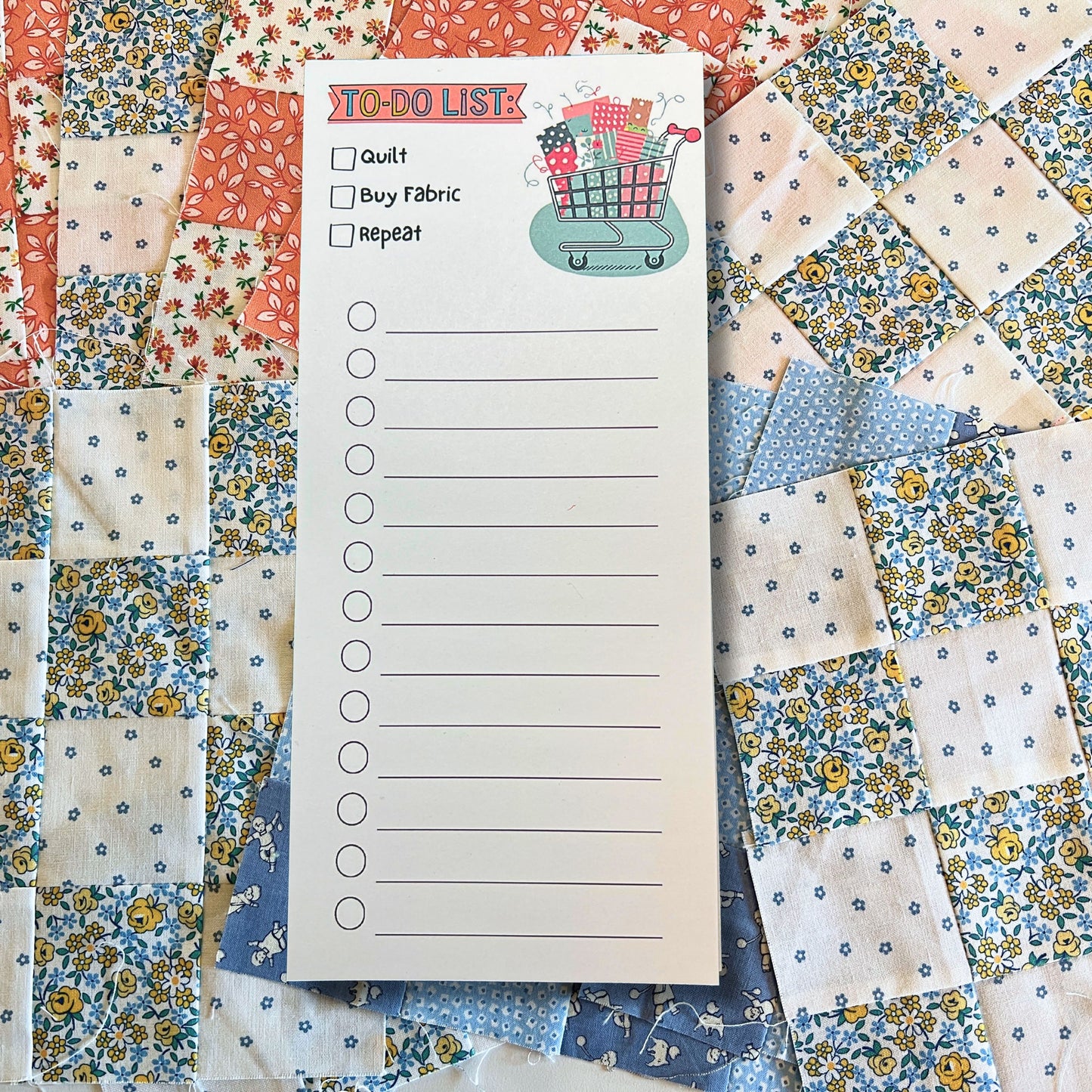 Funny Quilting To-Do List Notepads – 40-Page Slim Pocket-Size Notebooks with Fun Quilty Designs for Quilters