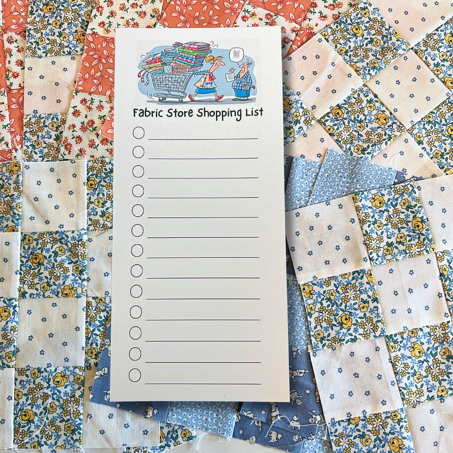 Funny Quilting To-Do List Notepads – 40-Page Slim Pocket-Size Notebooks with Fun Quilty Designs for Quilters