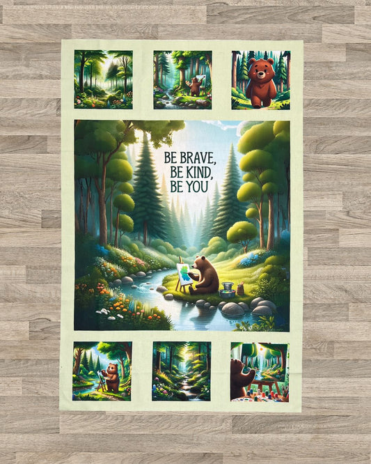 Be Kind Bear Quilt Panel and Be Kind Bear Pattern