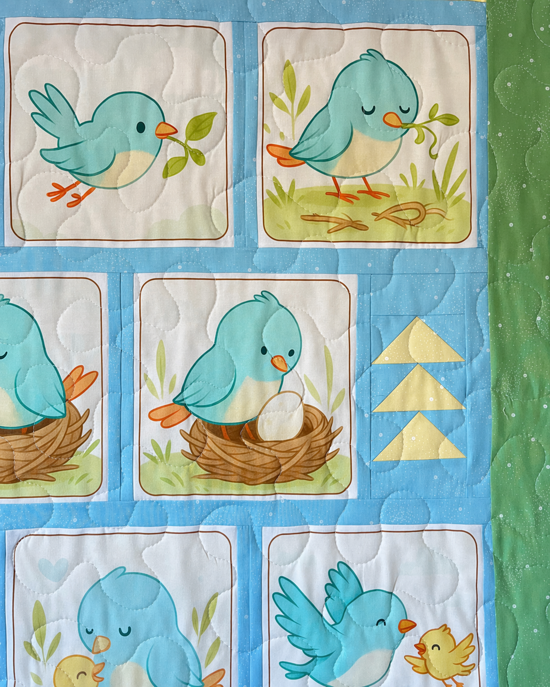 Little Birdie Storybook Quilt Kit – Includes Panel, Coordinated Fabric and Pattern