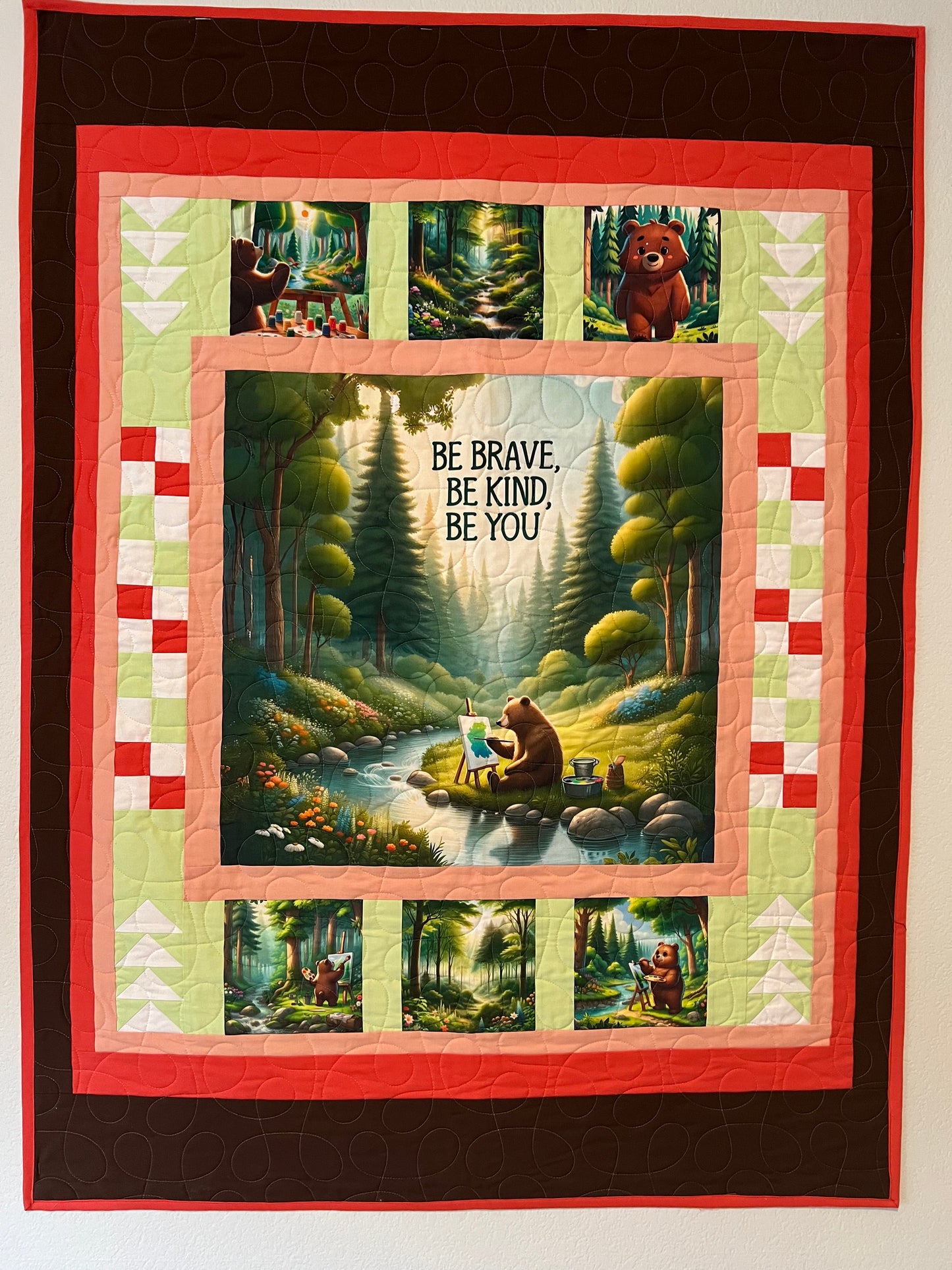 Be Kind Bear Quilt Kit