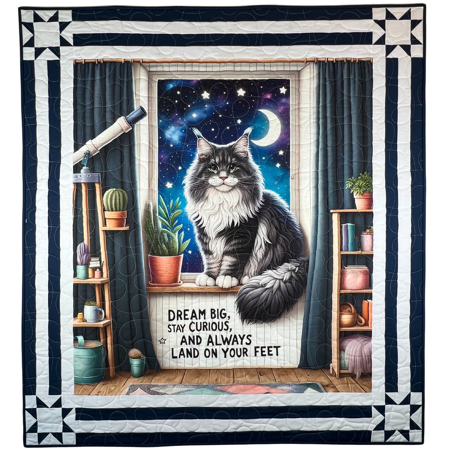 Dream Big Cat Quilt Pattern – Free Beginner Friendly Quilt Pattern - PDF Download