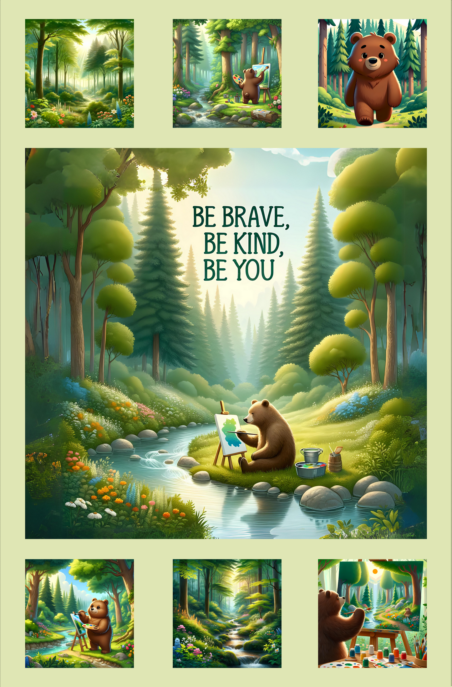 Be Kind Bear Quilt Kit