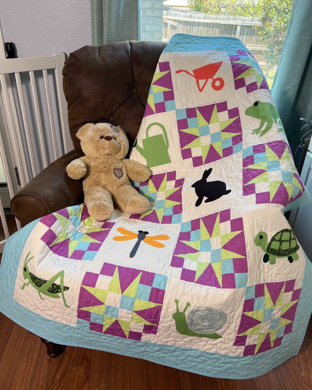 Garden Patch Friends Quilt Pattern – Free Appliqué and Block Quilt Pattern for Kids - PDF Download