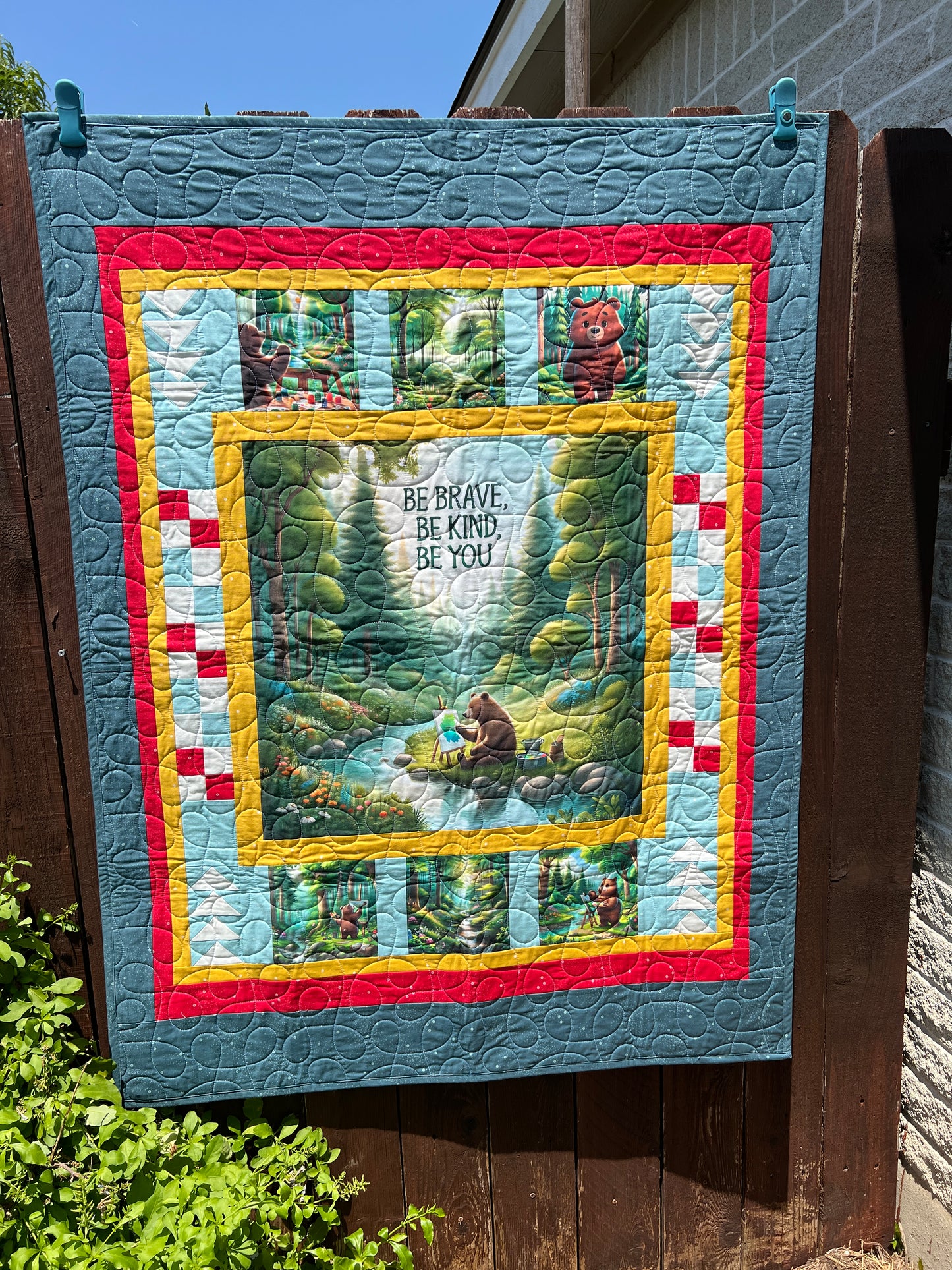 Be Kind Bear Quilt Kit