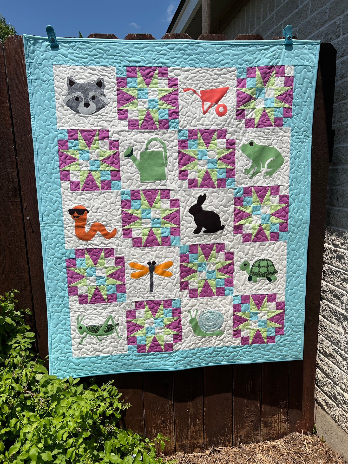 Garden Patch Friends Quilt Pattern – Free Appliqué and Block Quilt Pattern for Kids - PDF Download