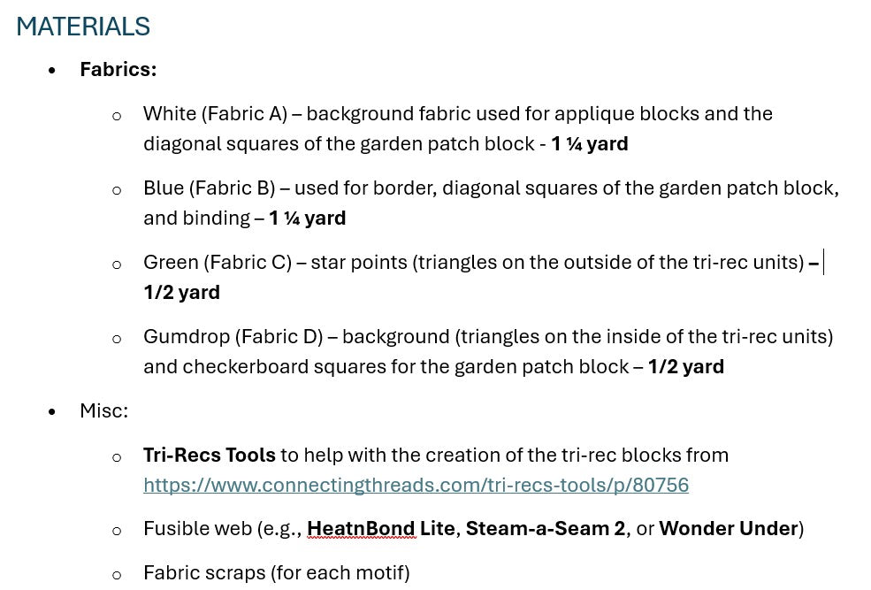Garden Patch Friends Quilt Pattern – Free Appliqué and Block Quilt Pattern for Kids - PDF Download