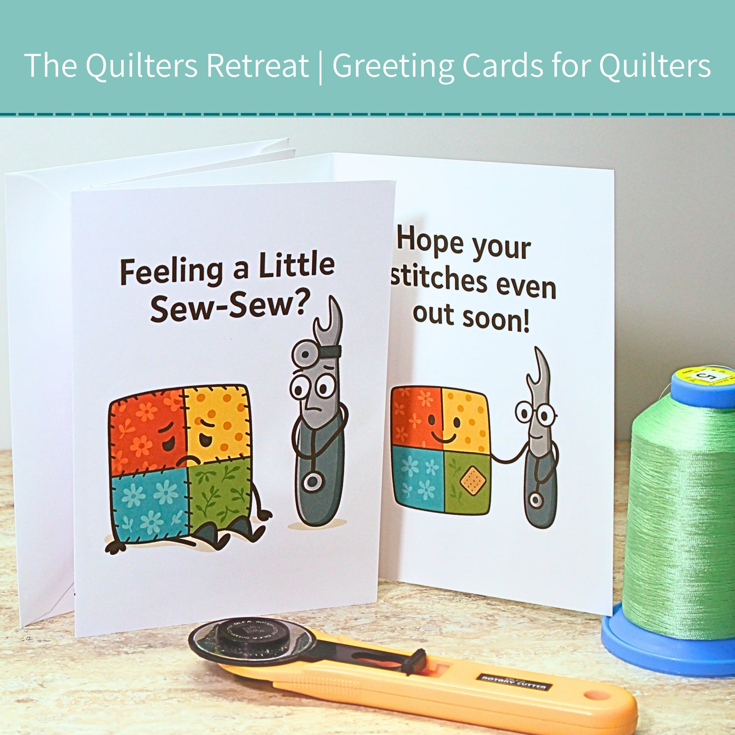 Feeling a Little Sew-Sew? – Funny Quilting Get Well Card
