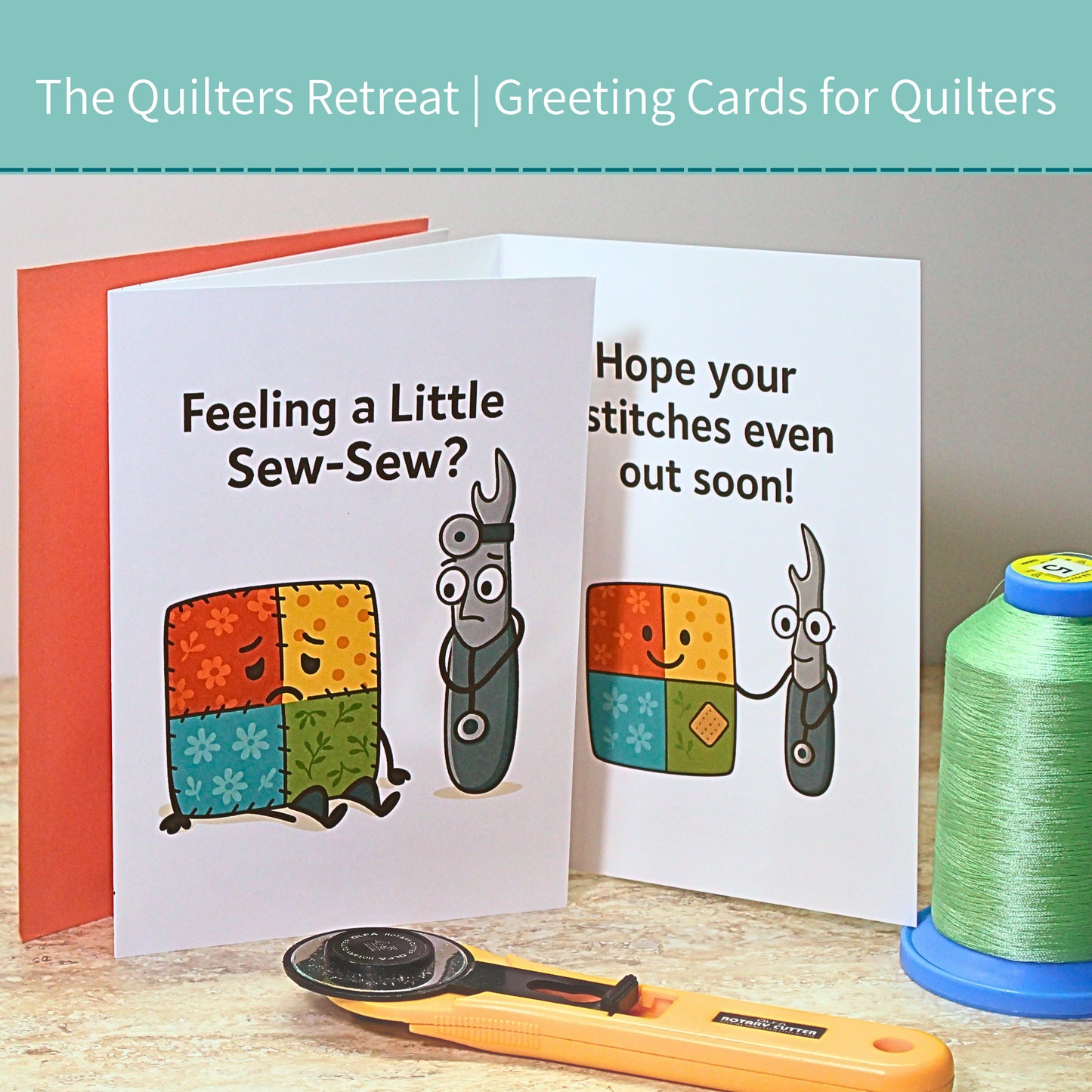 Feeling a Little Sew-Sew? – Funny Quilting Get Well Card