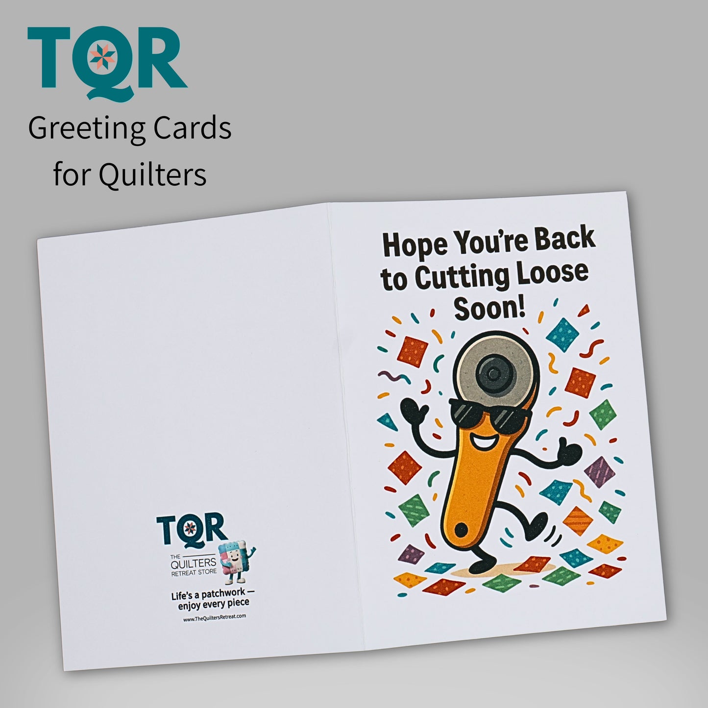 Hope You’re Back to Cutting Loose Soon – Funny Quilting Get Well Card