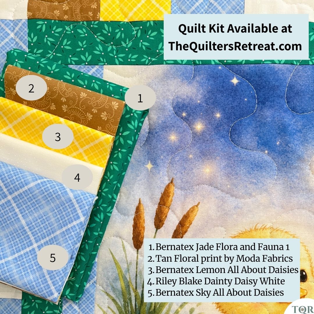Starlight Duckling Baby Quilt Panel + Pattern
