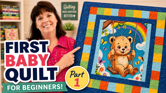 How to make a baby quilt for beginners: Little Keepsake Baby Quilt Part 1