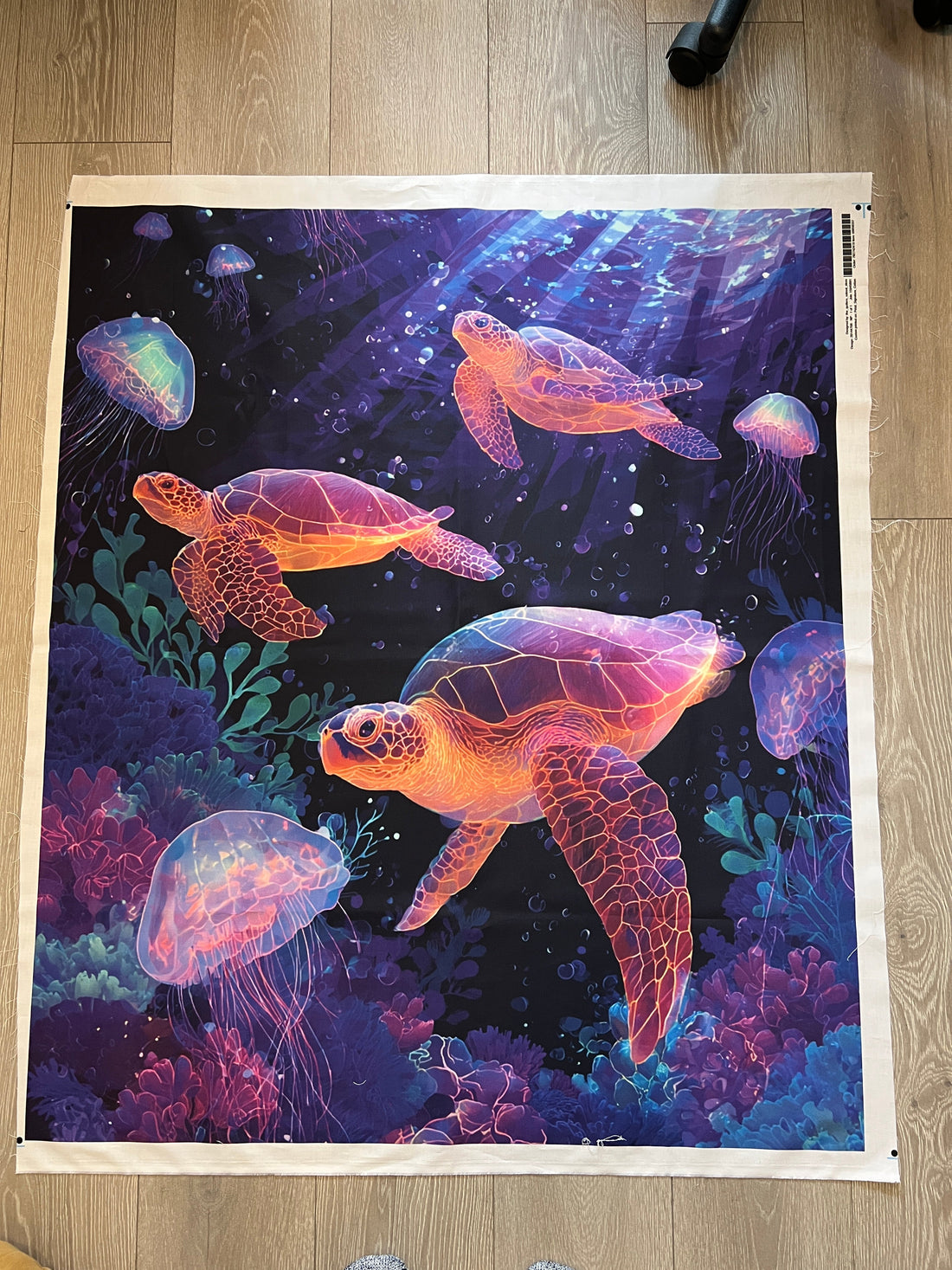New Sea Turtle Quilt Panel Now on Spoonflower!