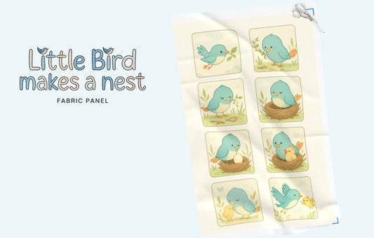 🐦 Little Birdie Makes a Nest – A Story Told in Stitches