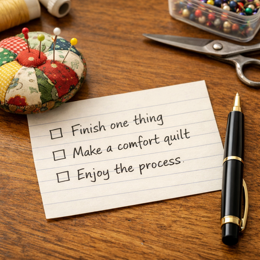 Gentle New Year Reset: Slow Stitching, Cozy Routines, and Simple Goals