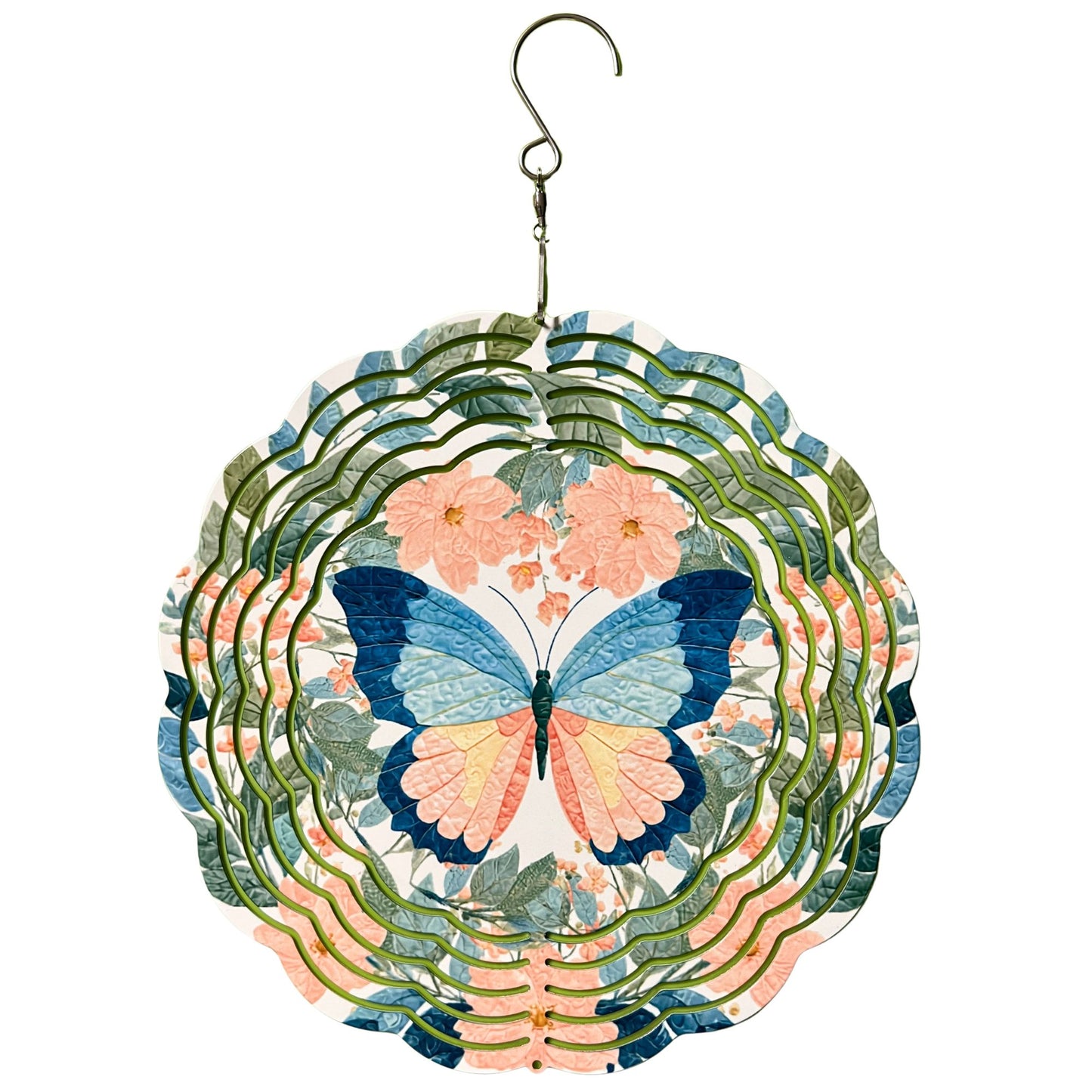 Patchwork Butterfly Wind Spinner