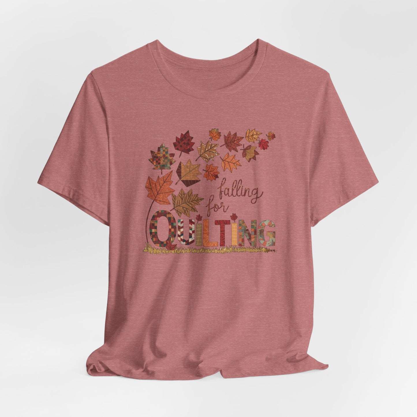 Falling for Quilting: Quilters Autumn Leaves T-Shirt
