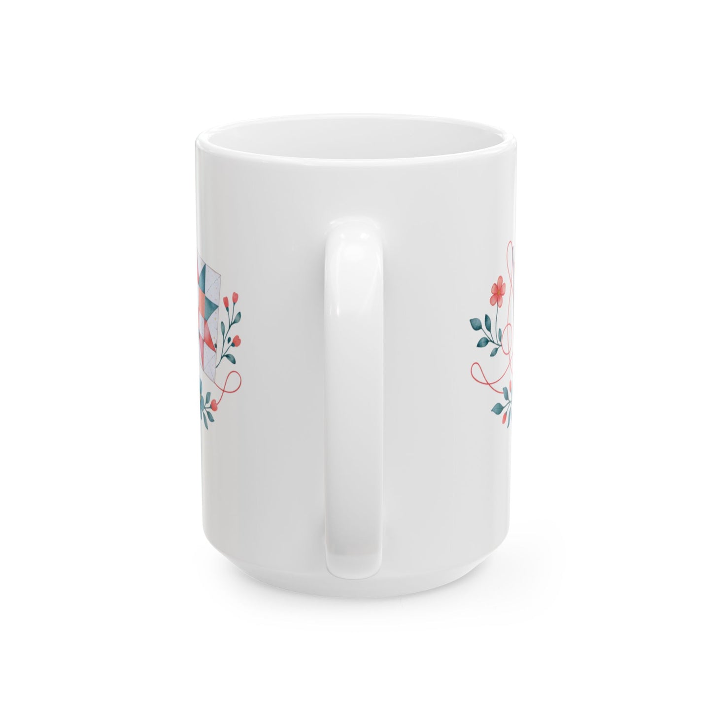 Soft Sentiments Stitch by Stitch Ceramic Mug