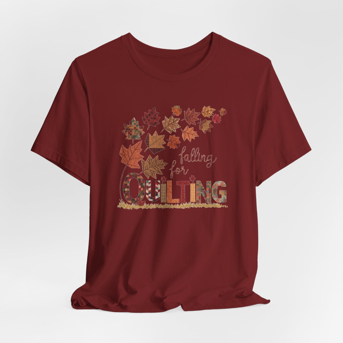 Falling for Quilting: Quilters Autumn Leaves T-Shirt