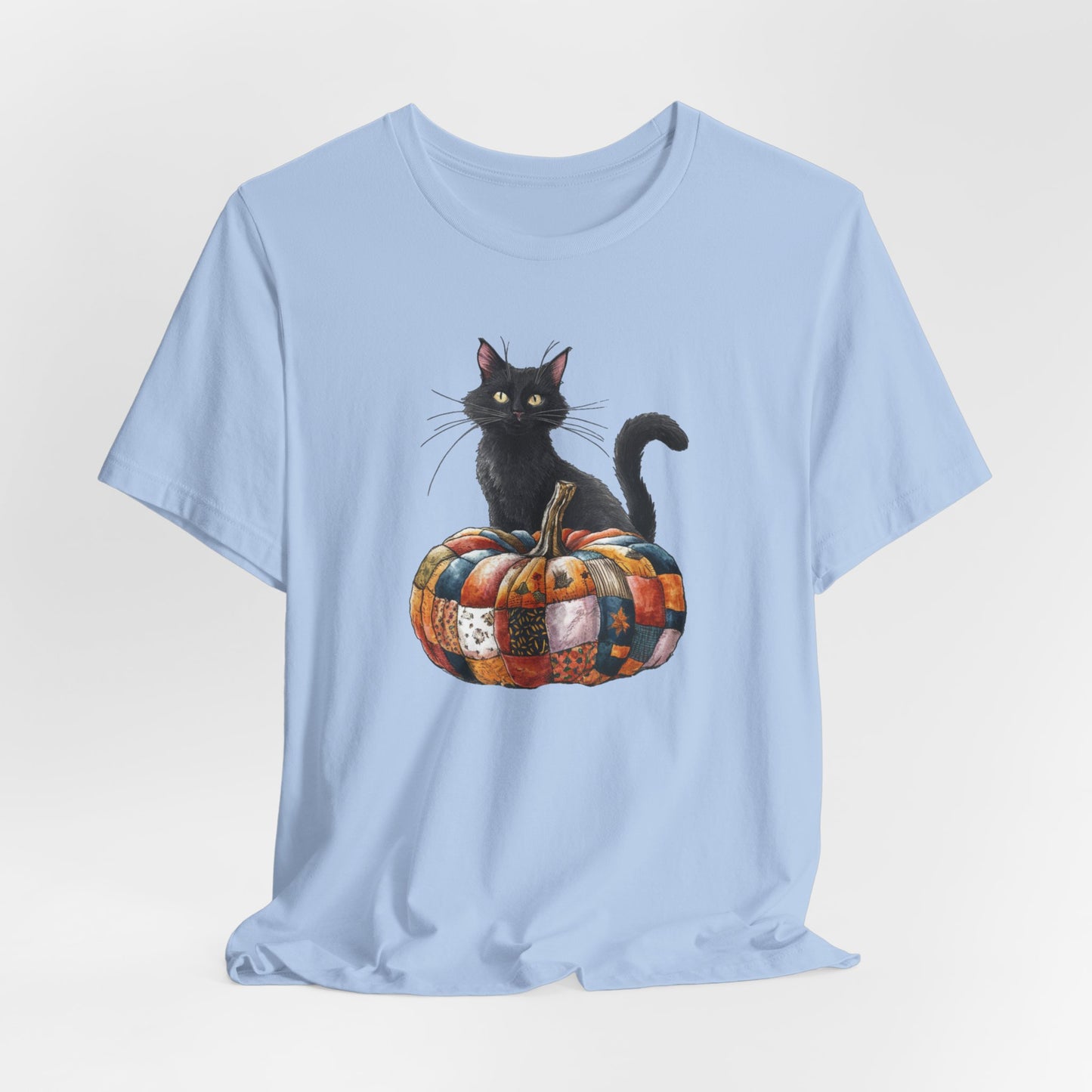Quilted Pumpkin Cat T-Shirt