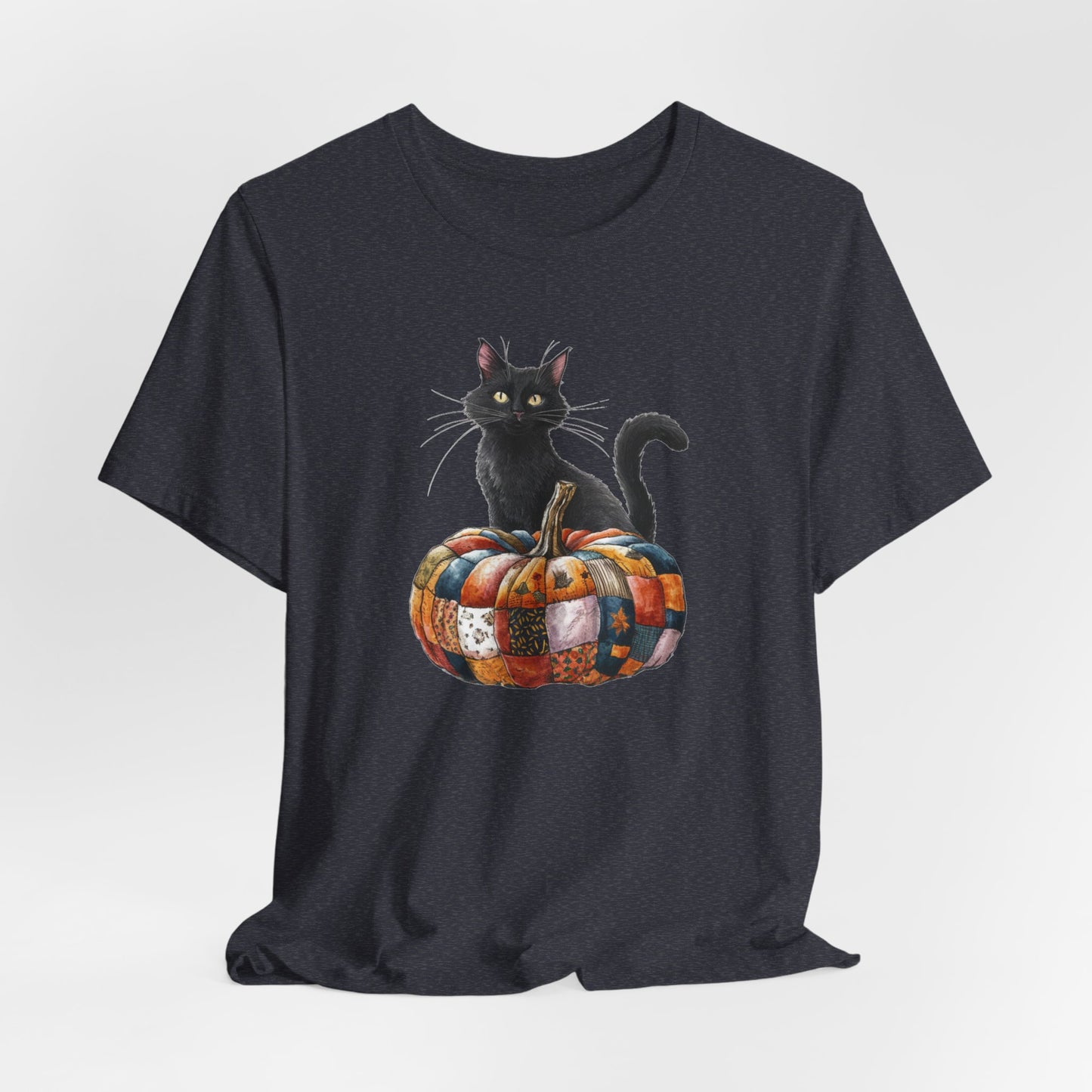 Quilted Pumpkin Cat T-Shirt