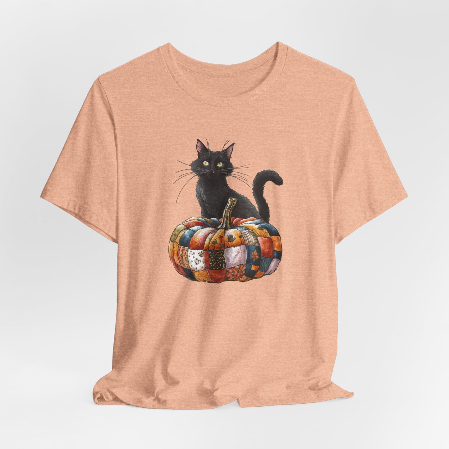 Quilted Pumpkin Cat T-Shirt
