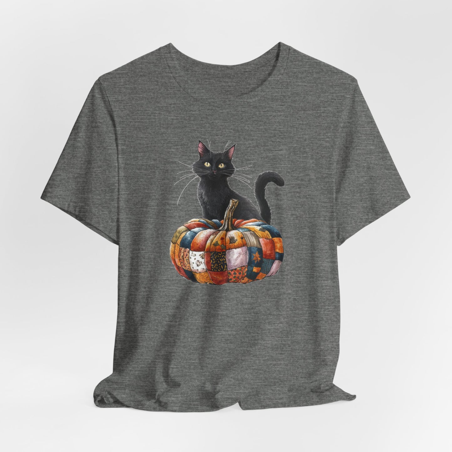 Quilted Pumpkin Cat T-Shirt