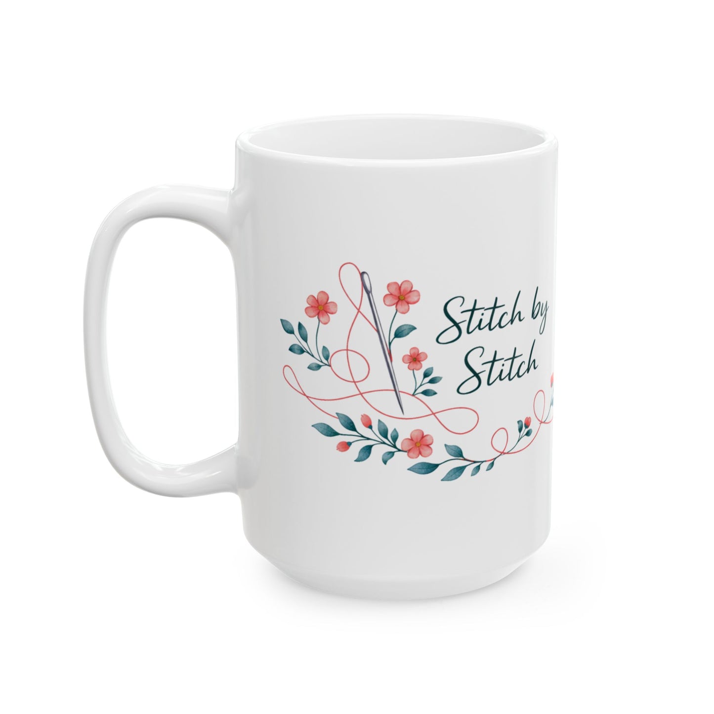 Soft Sentiments Stitch by Stitch Ceramic Mug