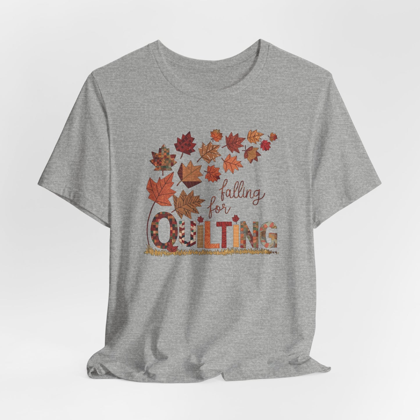 Falling for Quilting: Quilters Autumn Leaves T-Shirt