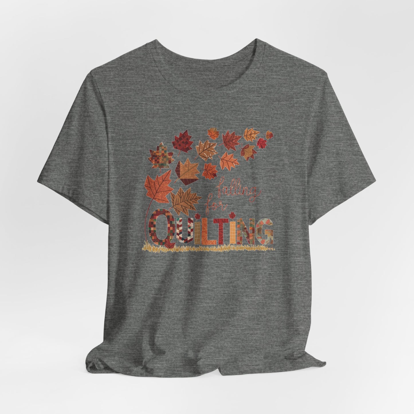 Falling for Quilting: Quilters Autumn Leaves T-Shirt