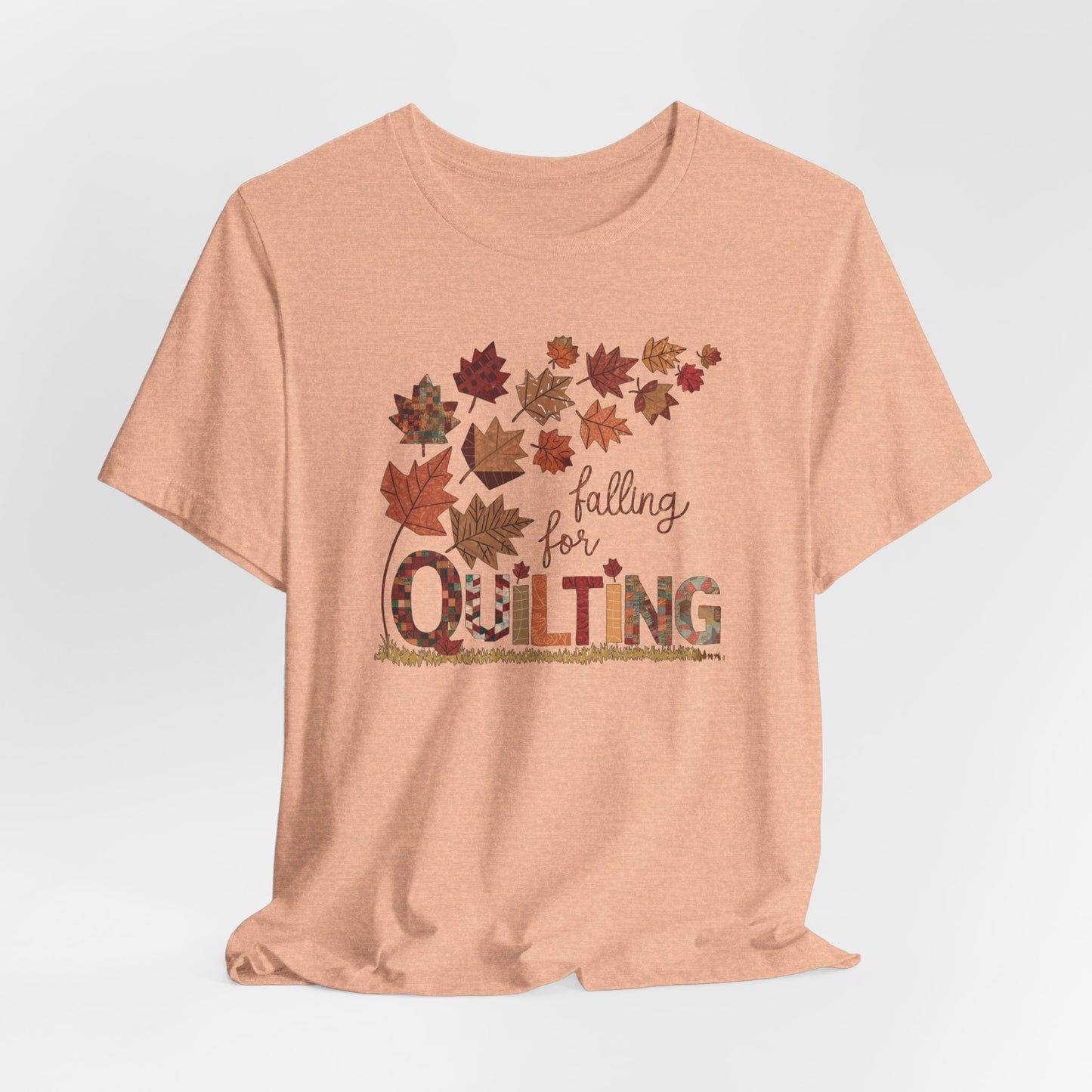 Falling for Quilting: Quilters Autumn Leaves T-Shirt