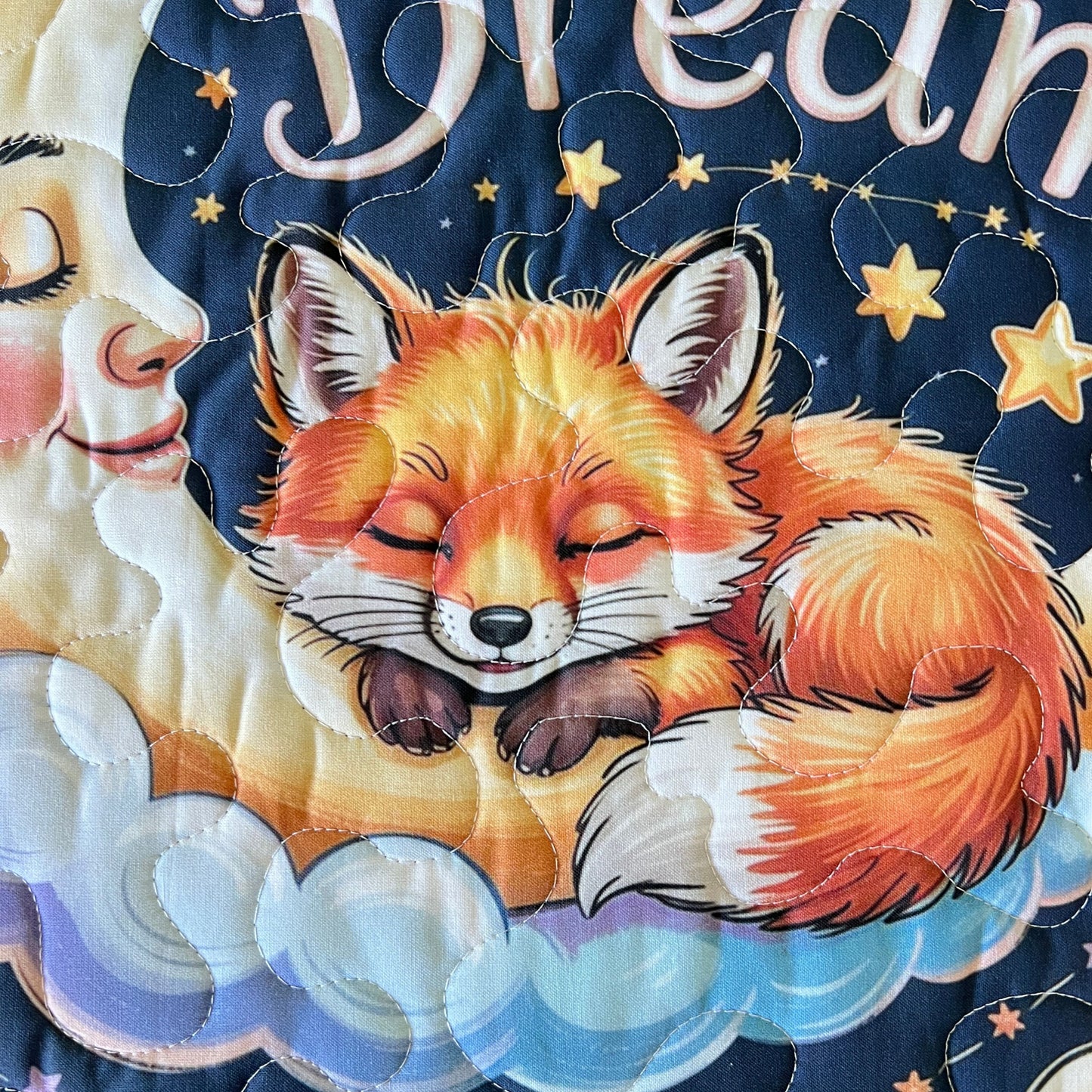 Dream Little Fox Baby Fabric Panel + Baby Quilt Pattern