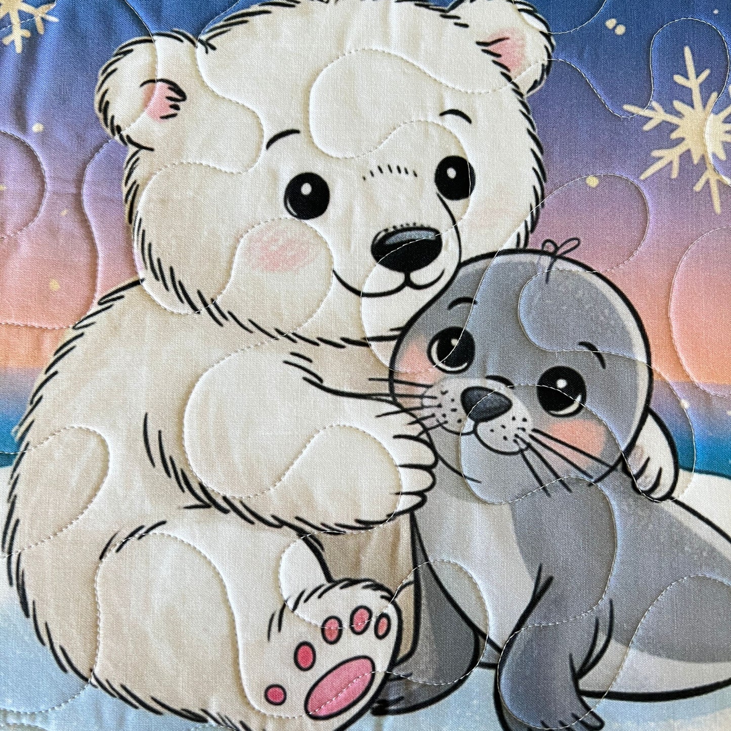 Northern Snuggles Baby Quilt Panel + Pattern
