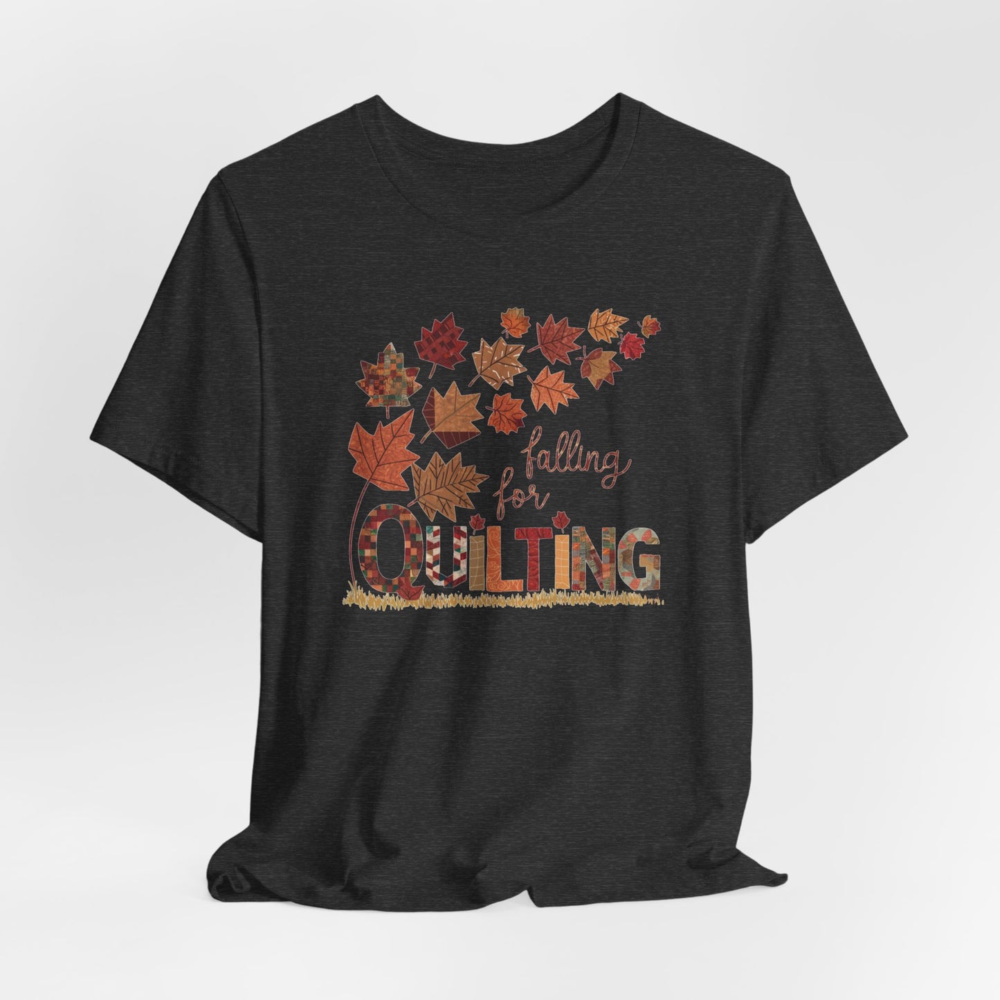 Falling for Quilting: Quilters Autumn Leaves T-Shirt