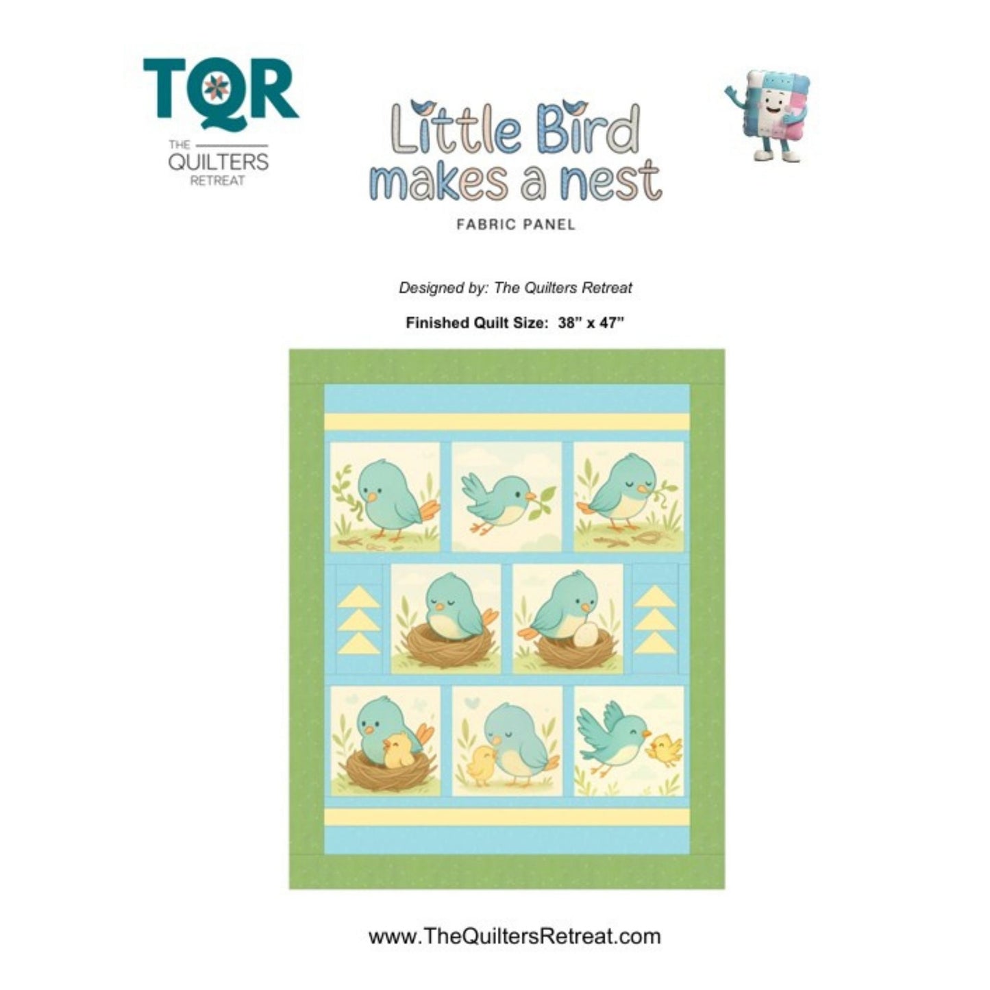 Little Birdie Makes a Nest – Free Quilt Pattern - PDF Download