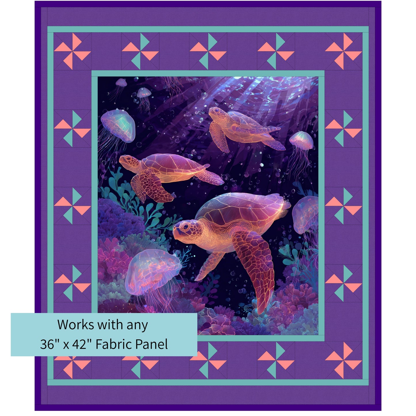 Twirly Turnstile Panel Quilt Pattern – A Whimsical Spin on a Classic Design - Digital Download