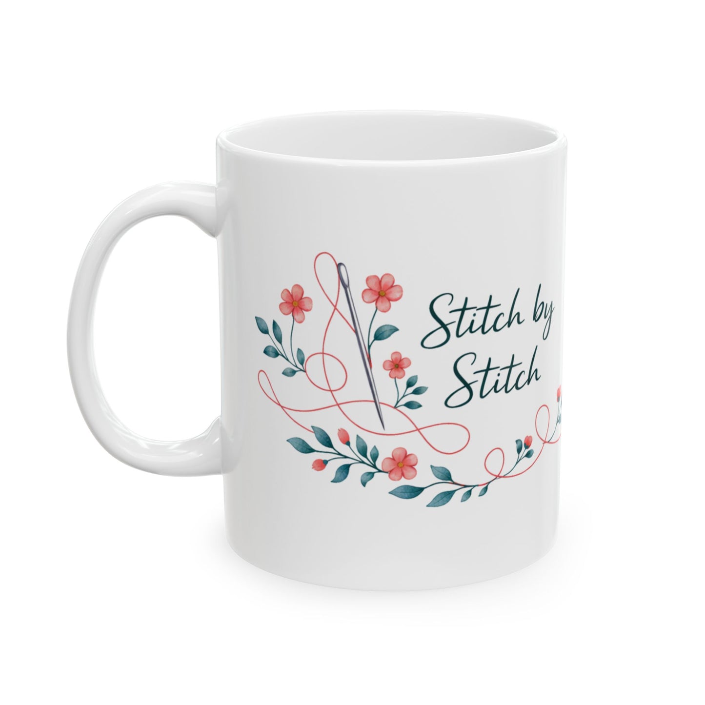 Soft Sentiments Stitch by Stitch Ceramic Mug