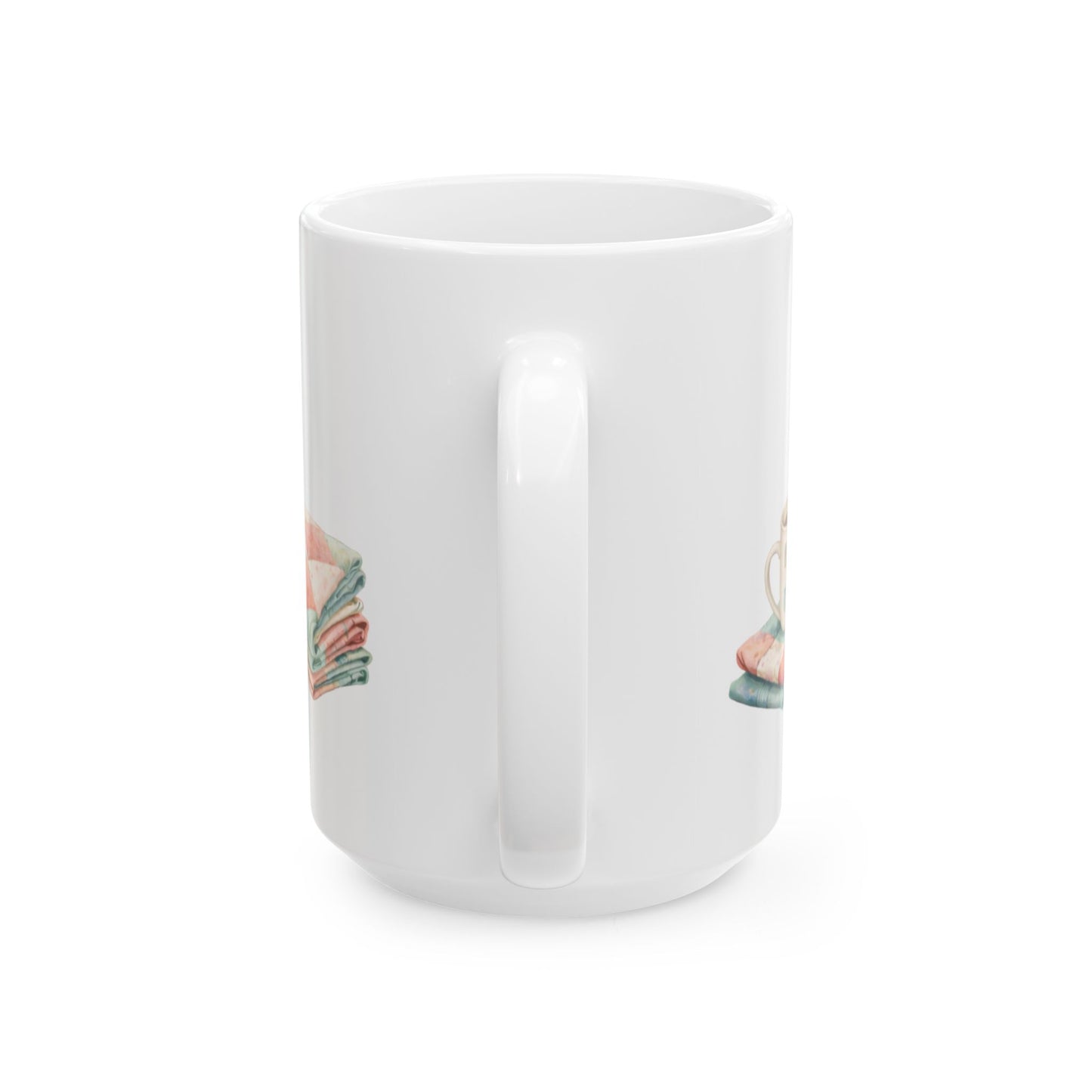 Soft Sentiments Quilting Basket Ceramic Mug