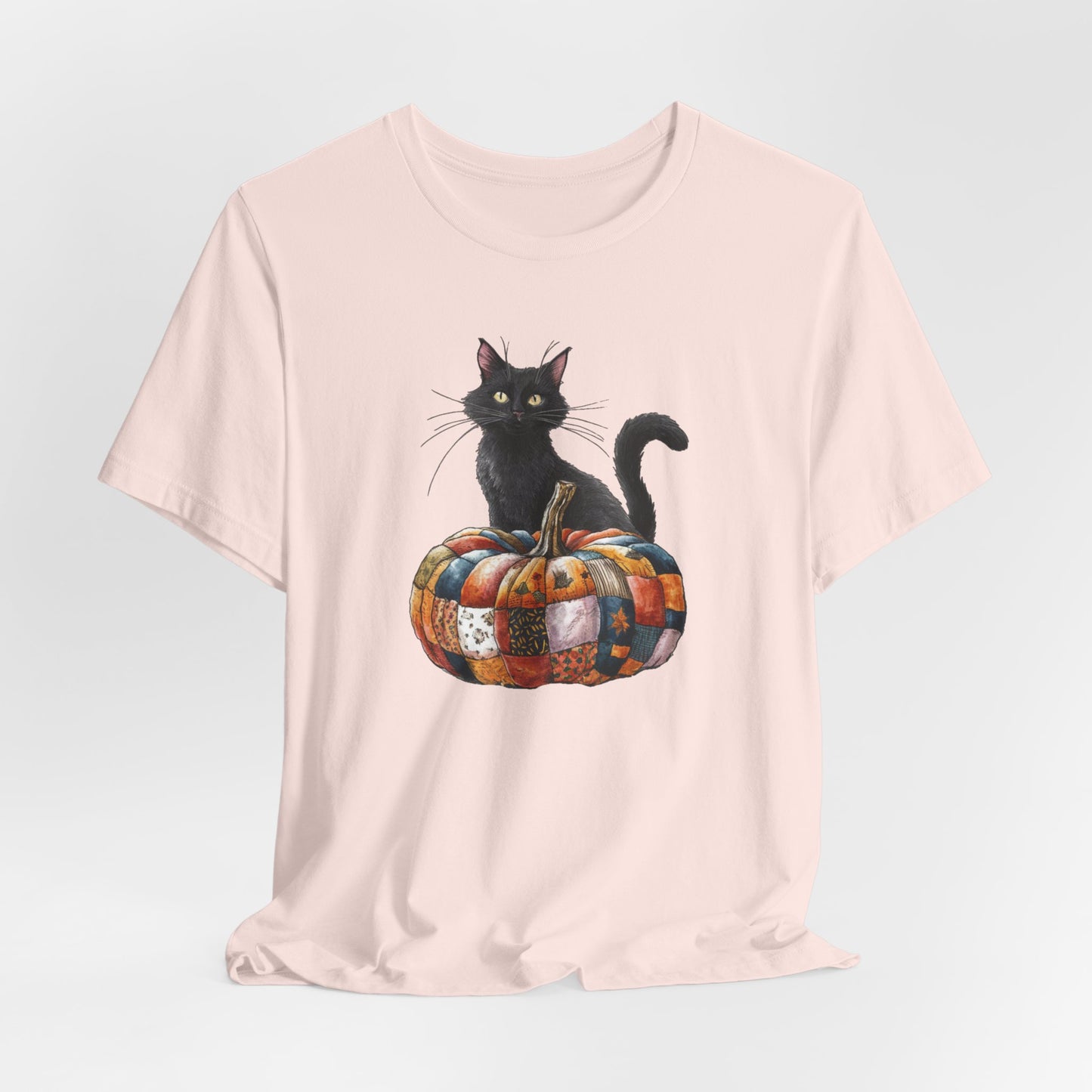Quilted Pumpkin Cat T-Shirt