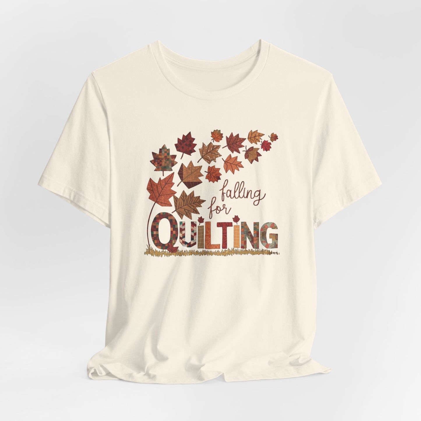 Falling for Quilting: Quilters Autumn Leaves T-Shirt