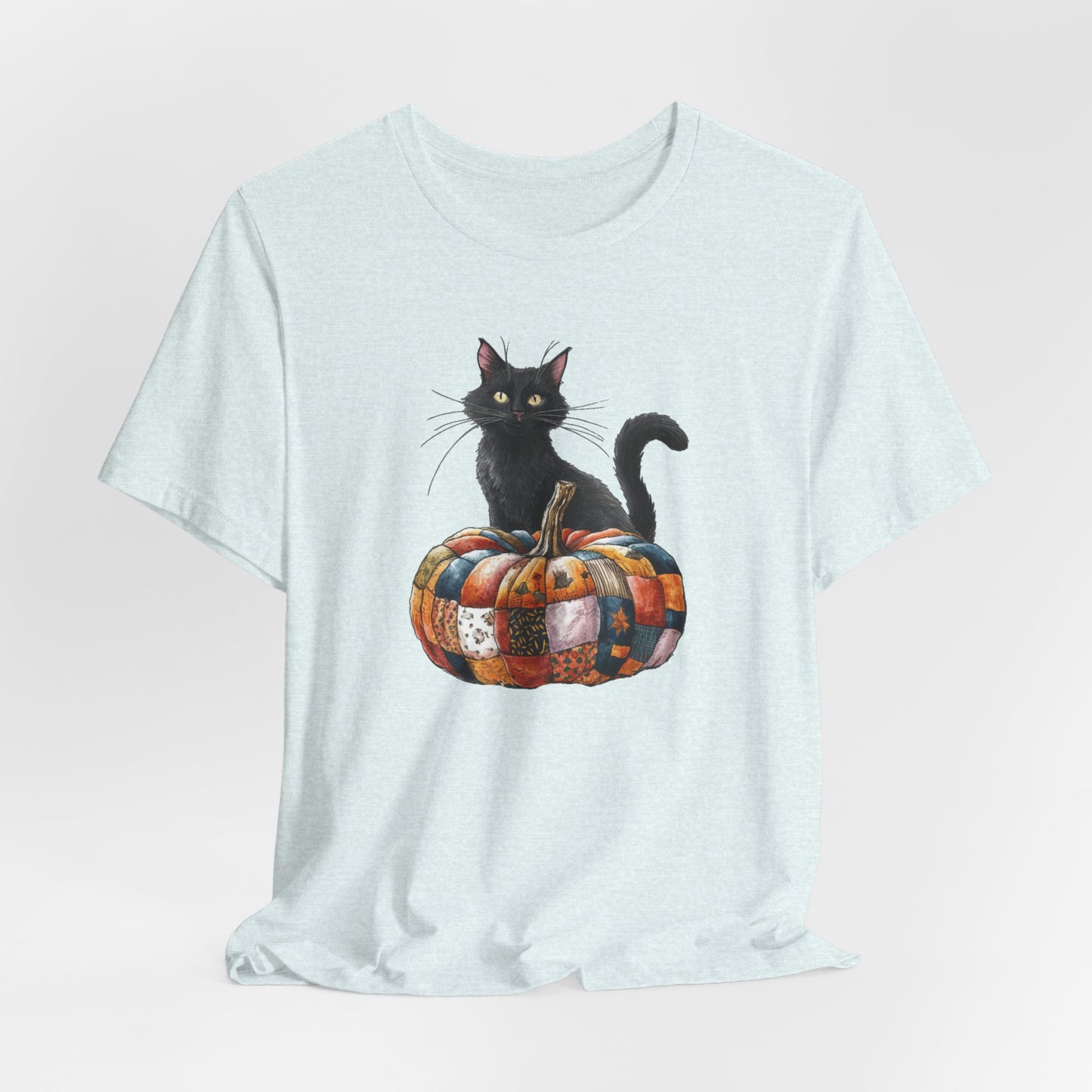 Quilted Pumpkin Cat T-Shirt