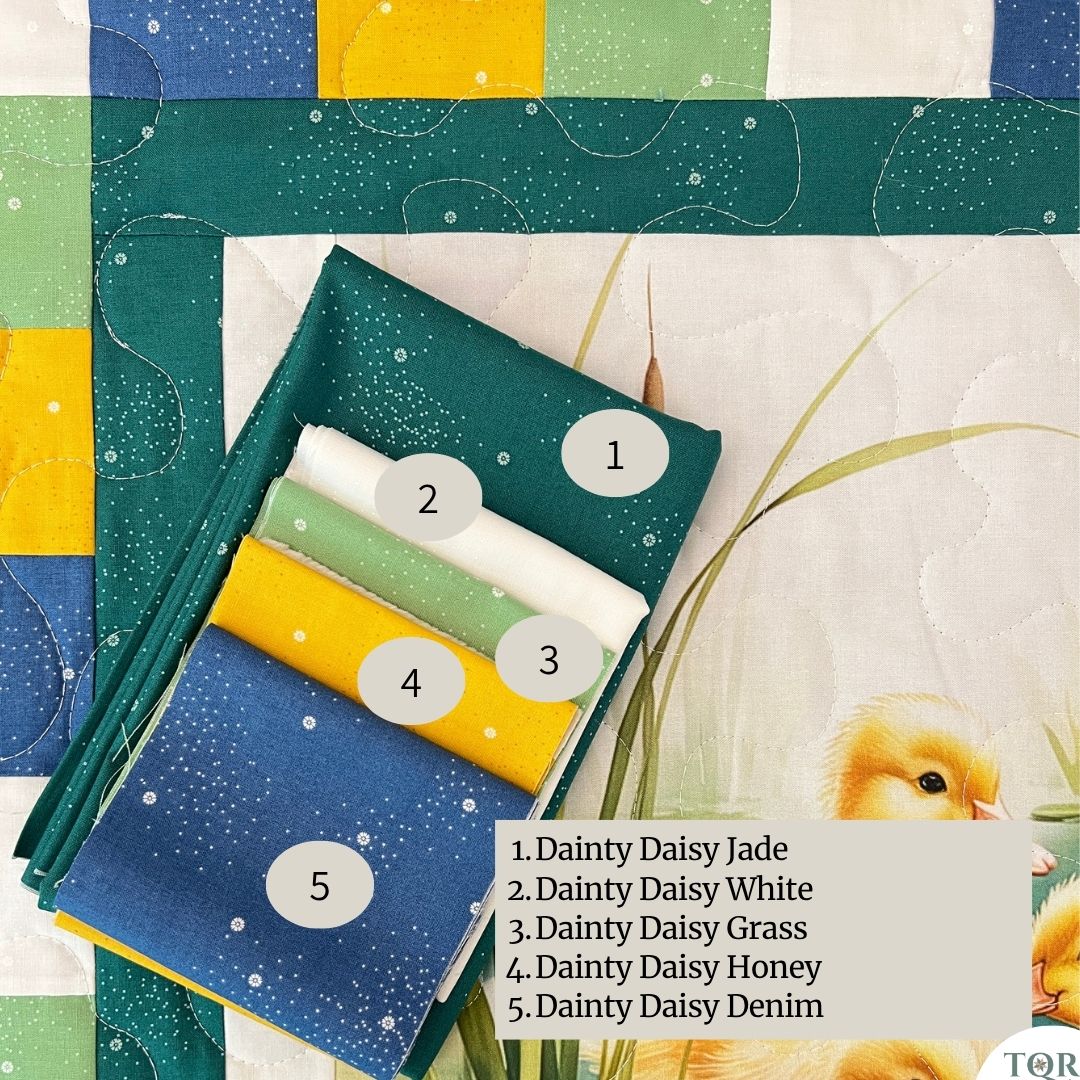 Little Marsh Ducklings Baby Quilt Kit