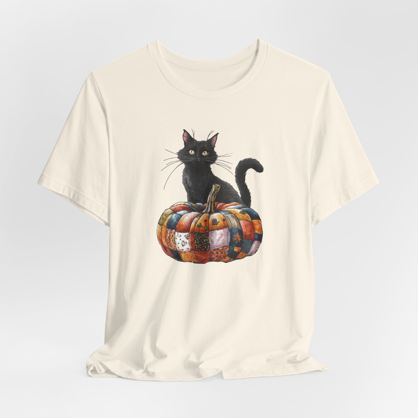 Quilted Pumpkin Cat T-Shirt