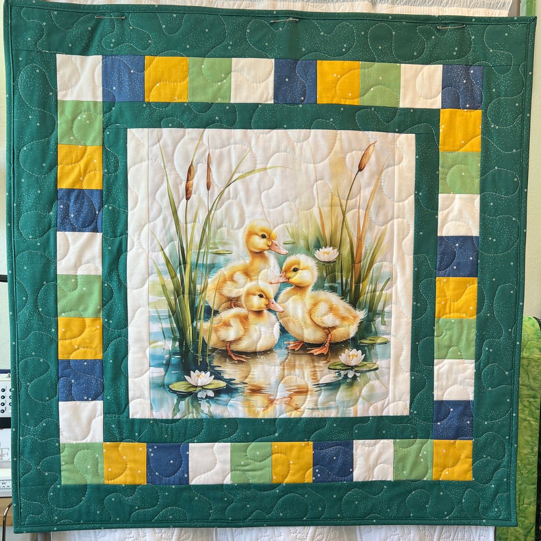 Little Marsh Ducklings Baby Quilt Kit
